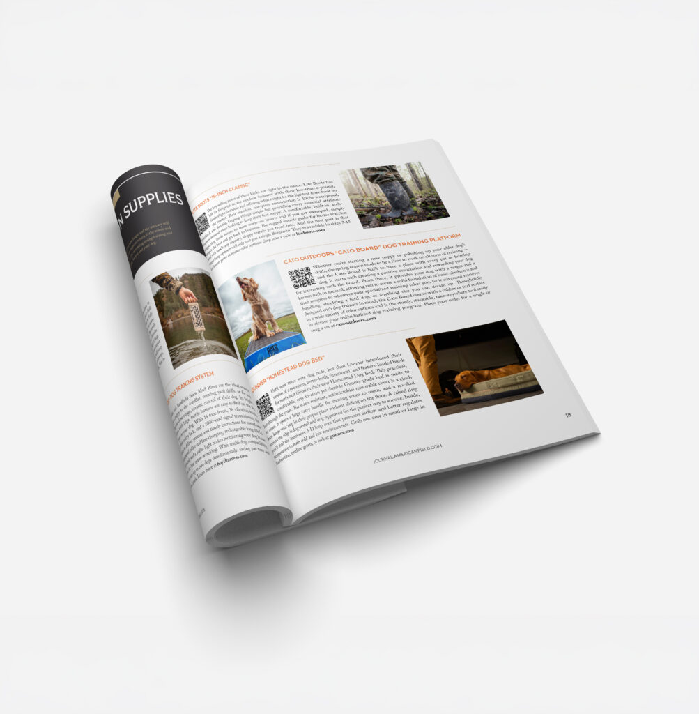 American Field magazine spread.